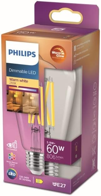 Philips LED Classic 60W G93 E27 Kısılabilir Filament Glob WGD90