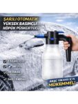 Polham Şarjlı Otomatik 1.5 Litre Yüksek Basınçlı Araç Yıkama Köpük Püskürtücü El Pompası, Otomobil Temizleme Pompası
