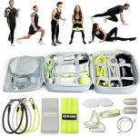 Rage Fitness Ex Kit 9’u 1 Arada Spor Salonu Çantalı – Kolları ile Germe, Ganimet ve Direnç Bantları, Kapı Çapası – Seyahat, Ofis ve Evde Egzersiz Ekipmanları Egzersiz, Yoga ve Fitness için Ev Spor