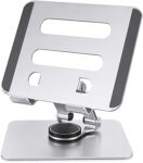 ROBEVE Tablet Standı 360 Derece Dönebilen Tablet Stand Katlanabilir Metal Tablet Tutucu Standı Tablet ve Telefon Tutucu Stant Tablet Tutucu Metal (N04 – Gri)