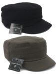 Şapkadan Castro Siyah ve Haki Şapka Ikili Set Kastro Set Unisex