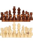 Sedef Ahşap Satranç Taş Seti 32 Parça El İşçiliği Premium Tasarım Şah 8,9 cm Piyon 4 cm Ölçülerinde