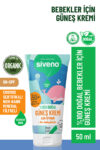 Siveno %100 Doğal Bebek Güneş Kremi Leke Karşıtı Nemlendirici Bitkisel Vegan SPF 50+ UVA UVB 50 ml