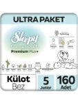 Sleepy Bio Natural Premium Plus Ultra Paket Külot Bez 5 Numara Junior 160 Adet