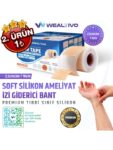 Wealtivo Soft Silikon Bant, Silikonlu Yara İzi Giderici Bandı 3m, Skar Ameliyat Sezeryan Yanık Cerrahi İzler için Keloid Bandı