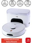 Yui RS16 Pro 15.000 Pa Akıllı Robot Vacuum & Mop Süpürge Beyaz Toz Boşaltma Özellikli (YUI TÜRKİYE GARANTİLİ)