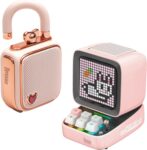 Divoom Ditoo Pro Bluetooth Hoparlör ve Ses Kayıt Özellikli LoveLock Hediye Seti, Pembe