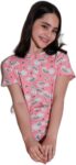 Lela%100 Pamuk Kız Çocuk Pijama Takımı, Bisiklet Yaka, Kısa Kollu, Pembe, 3-4 Yaş