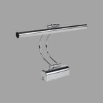 Merwish 35 Cm Elektrikli 4000k Soft Beyaz Enerji Tasarruflu Flüt Led Aplik Banyo Tablo Çalışma Masası Duvar Sanat Eseri Ayna Dekoratif ve Modern Aydınlatma Gümüş (Krom) Renk (Gümüş)