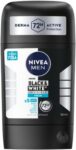NIVEA Men Erkek Stick Deodorant Black&White Invisible Fresh 72 Saat Anti-Perspirant Koruma, 50 ml