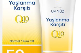 NIVEA SUN Yaşlanma ve Leke Karşıtı Q10 Yüz Güneş Kremi SPF50 50 ml, Nemlendirme, Normal ve Kuru Ciltler